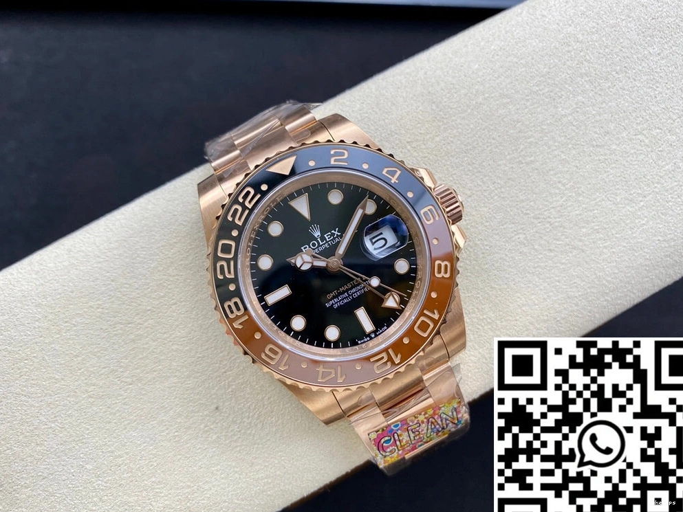 Master Gold Factory M126715CHNR-0001 Rolex MoistureWicking 1176 Rose Clean II GMT 0707